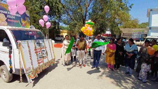 पोषण पखवाड़ा के तहत पोषण जागरूकता रथ रवाना
